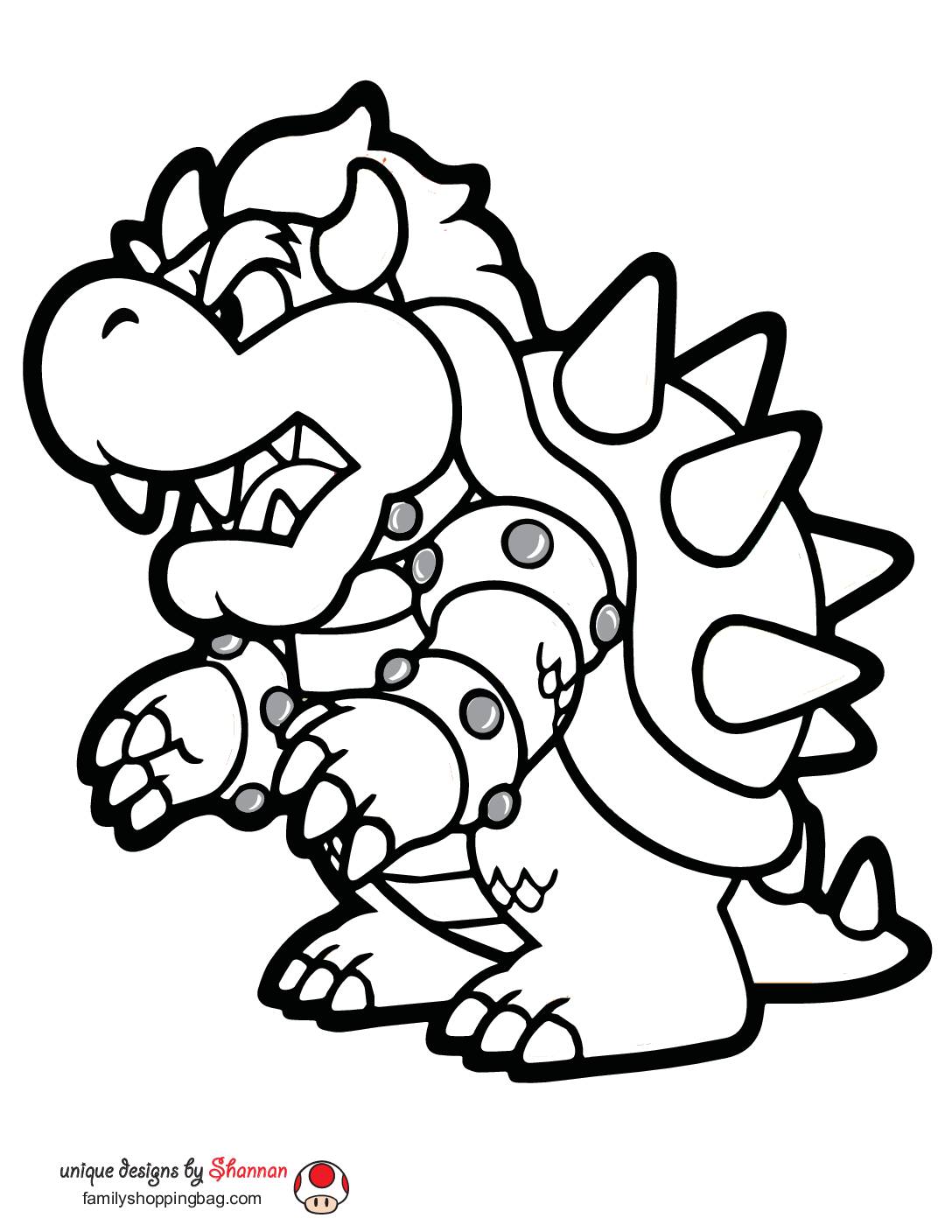Mario Bowser Coloring Pages