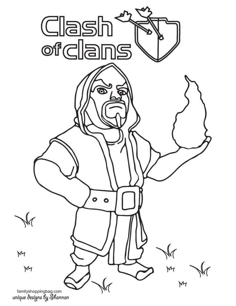 Free Printable Clash Of Clans Coloring Pages And More Lil Shannie