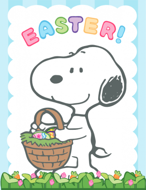 Easter Snoopy Wall Picture