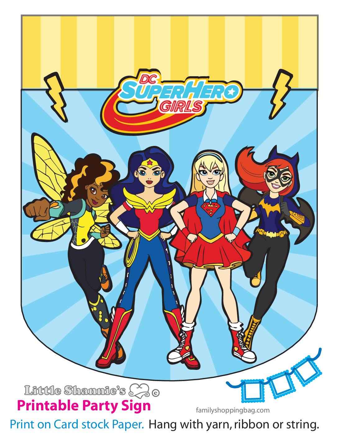 Banner Y DC Super Hero Girls