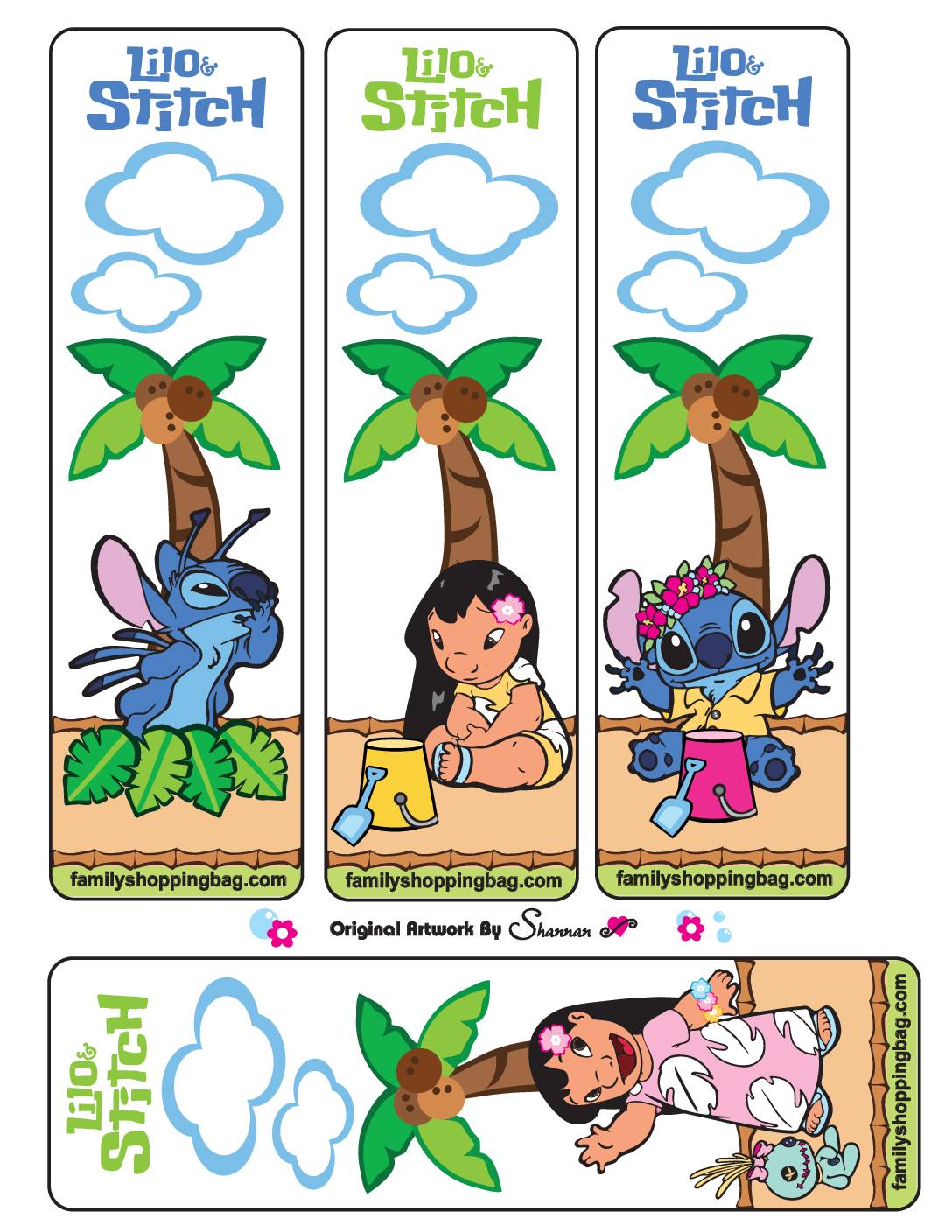 Lilo And Stitch Printable Bookmarks