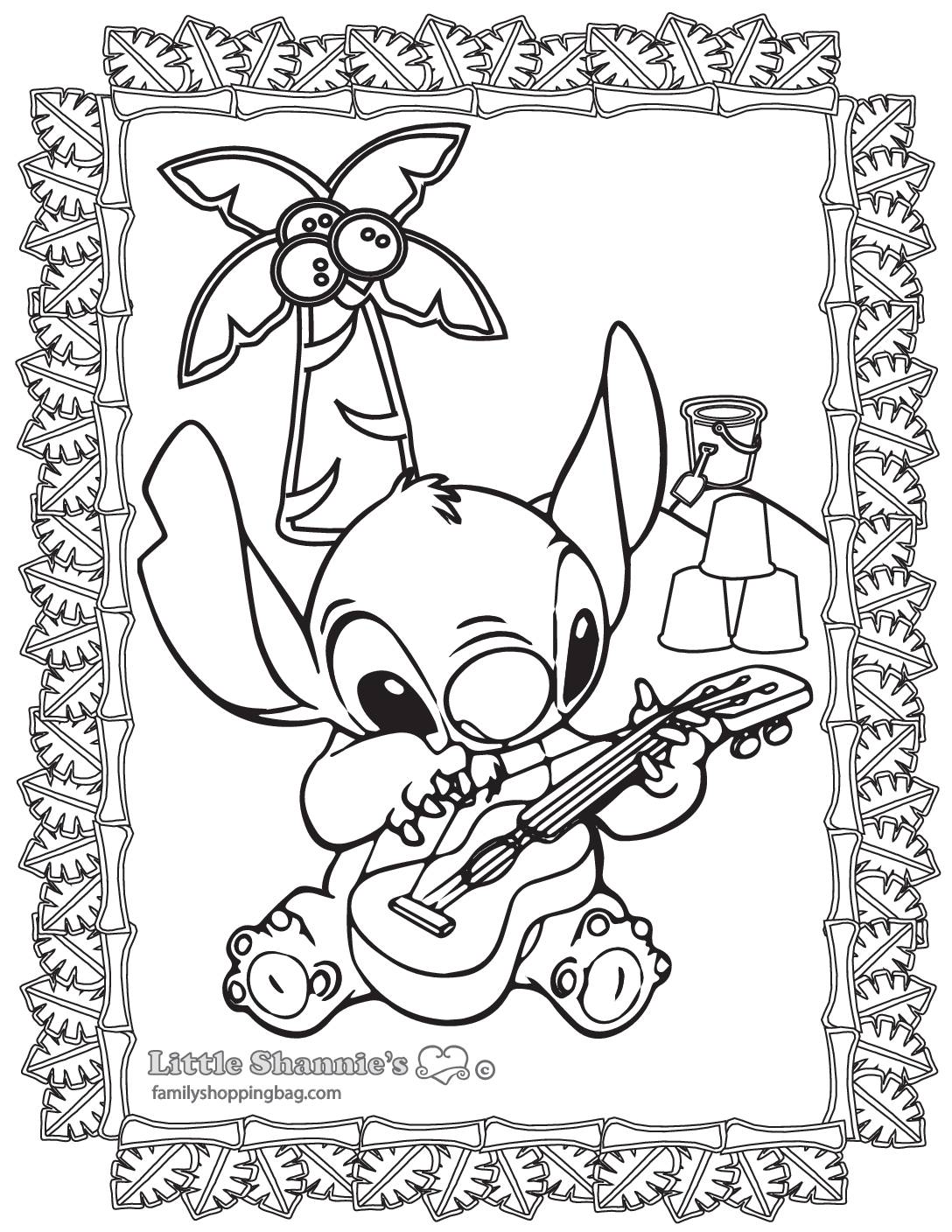 printable lilo and stitch coloring pages
