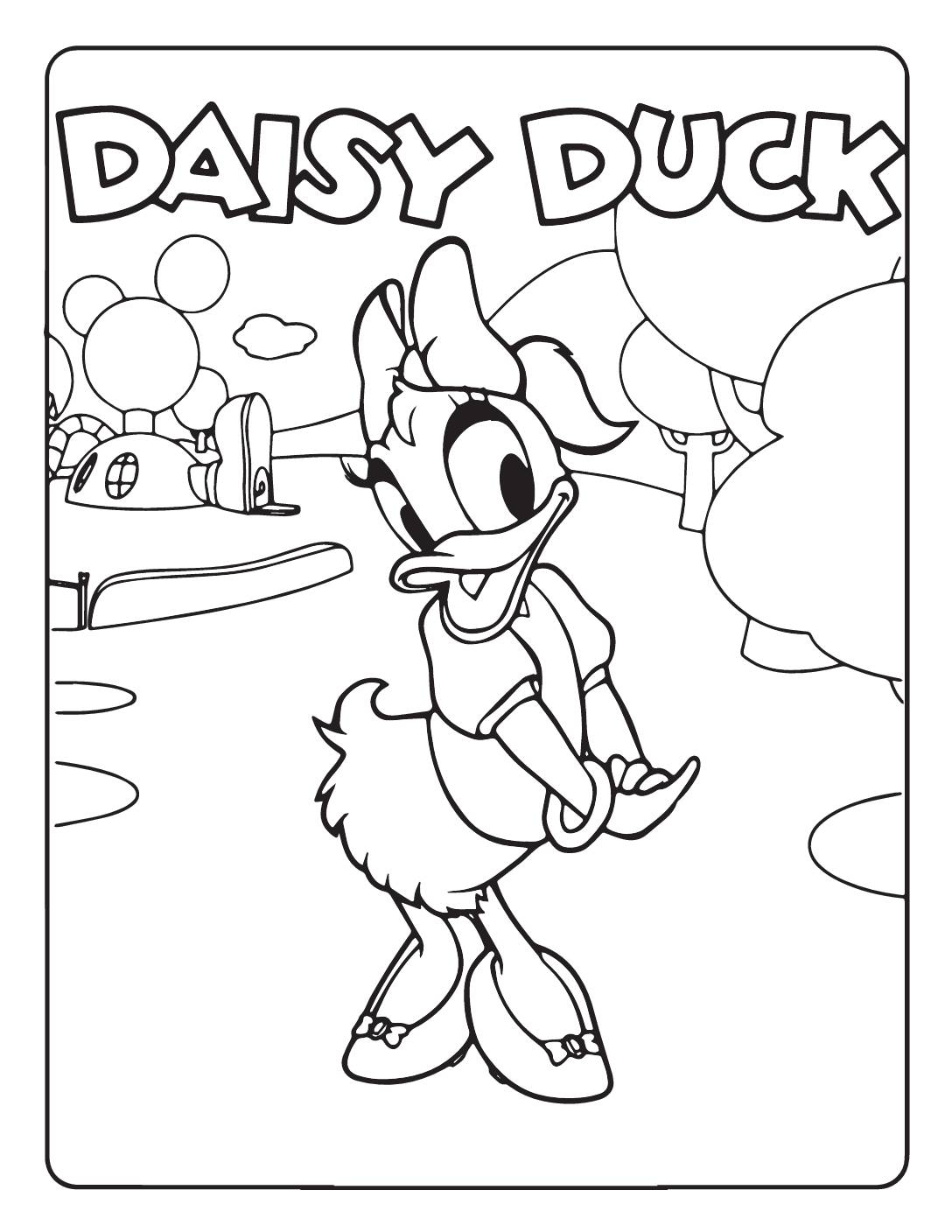 Daisy Duck Coloring Page Coloring Pages