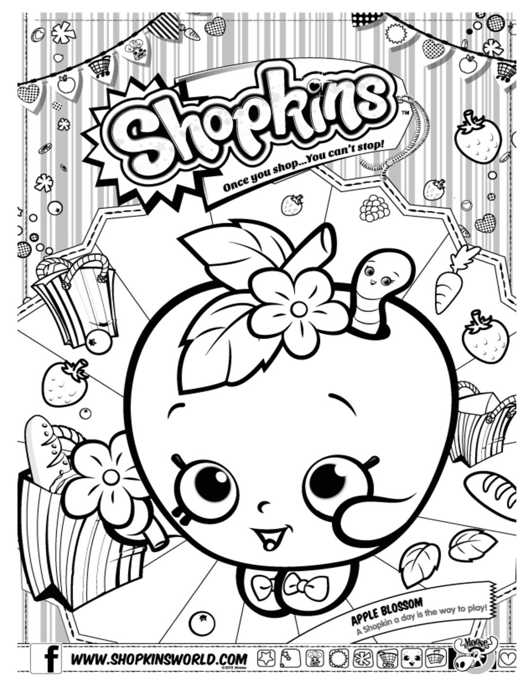 shopkins draw coloring pages