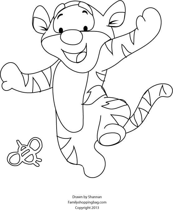winnie the pooh tigger coloring pages