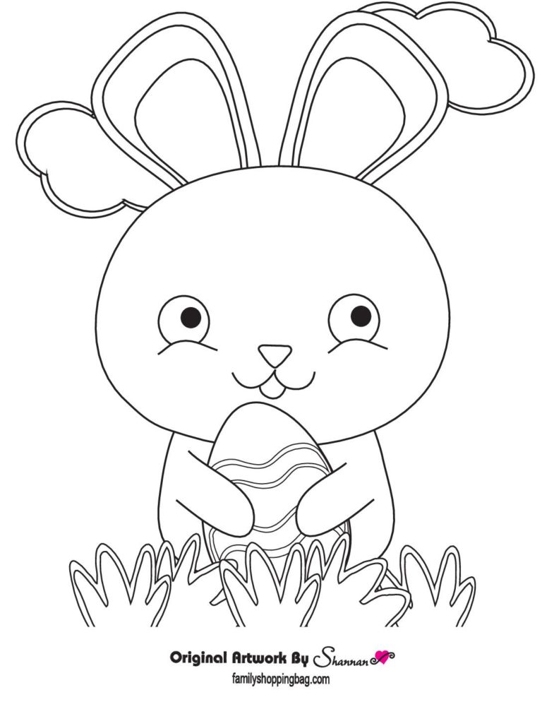 Free Printable Easter Bunny And Cross Coloring Pages And More 