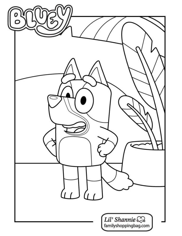 Coloring Page 2 Bluey