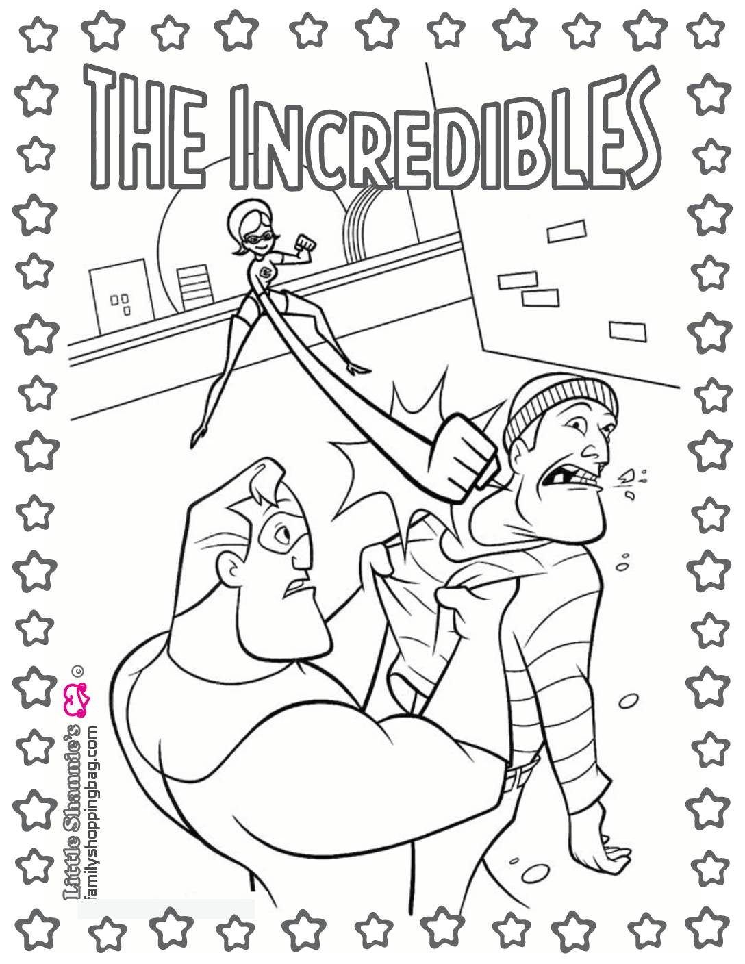 the incredibles coloring book