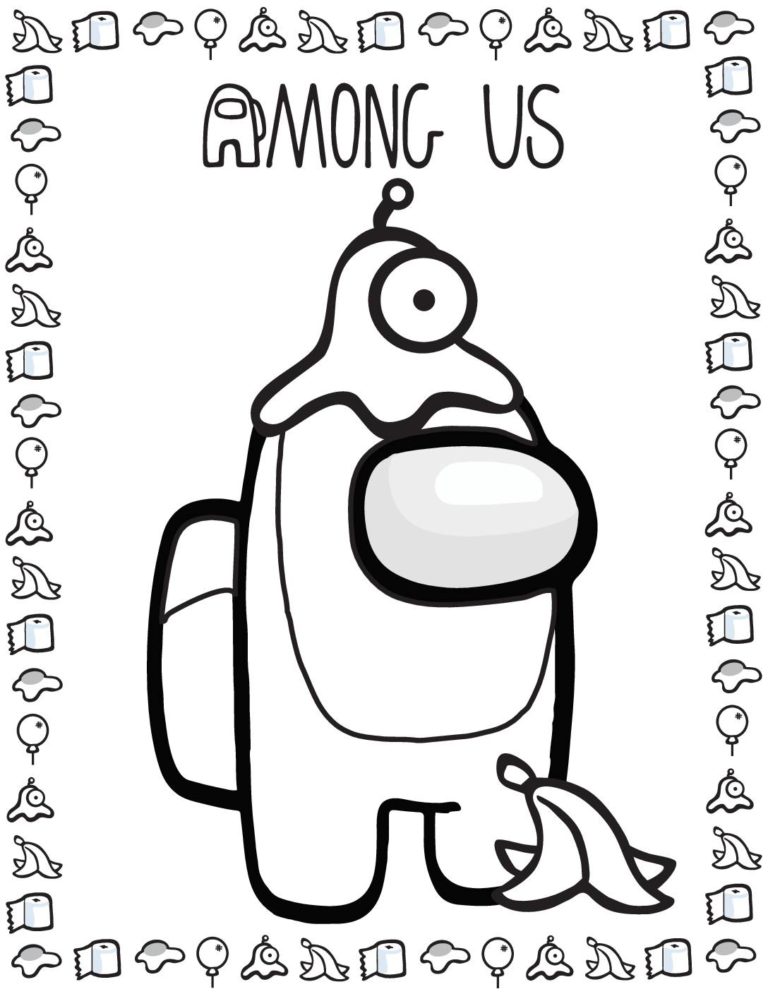 coloring pages printable among us