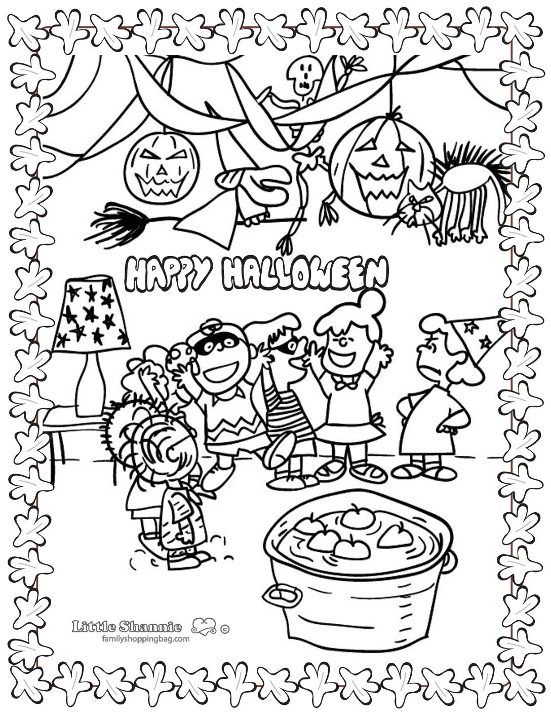 Coloring Page 5 Peanuts Halloween Coloring Pages