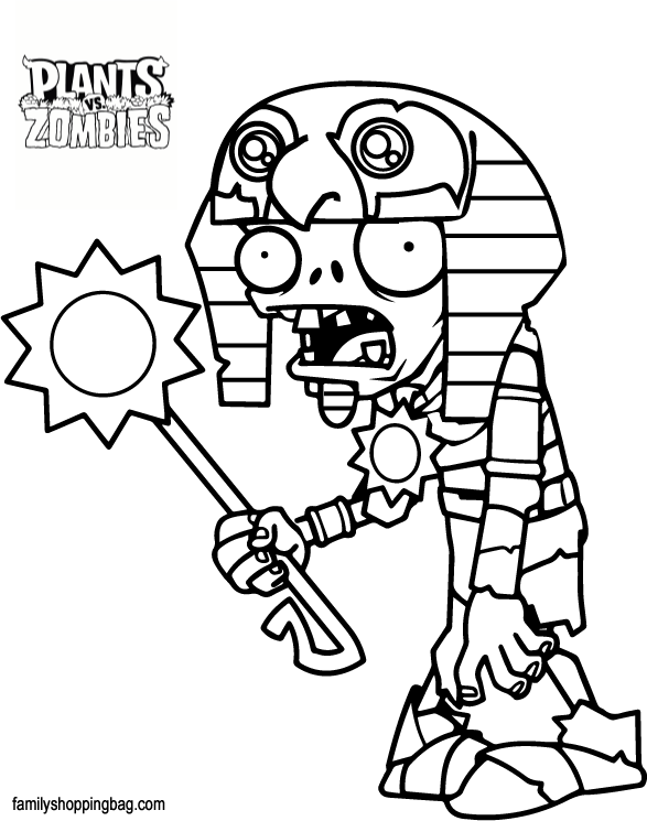 Plants vs Zombies Coloring Pages Printable for Free Download