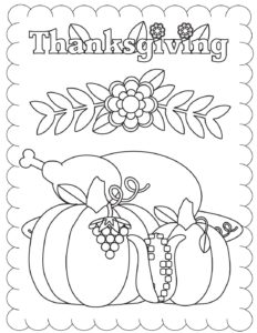 Free Printable Thanksgiving Coloring Pages and More | Lil Shannie.com