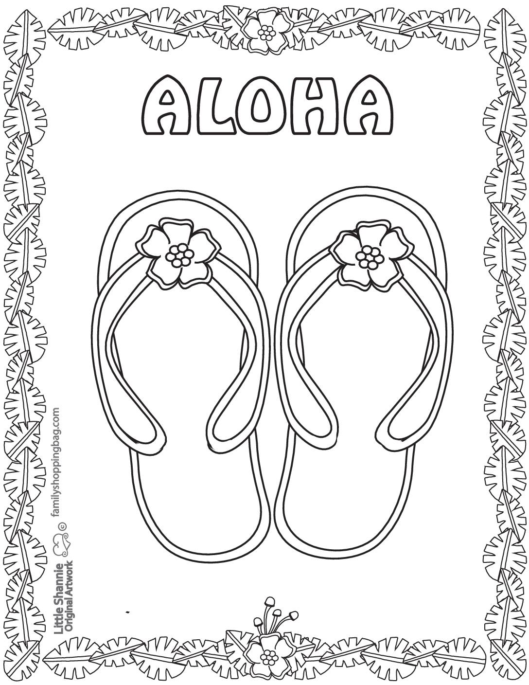 Print Luau Free Coloring Pages