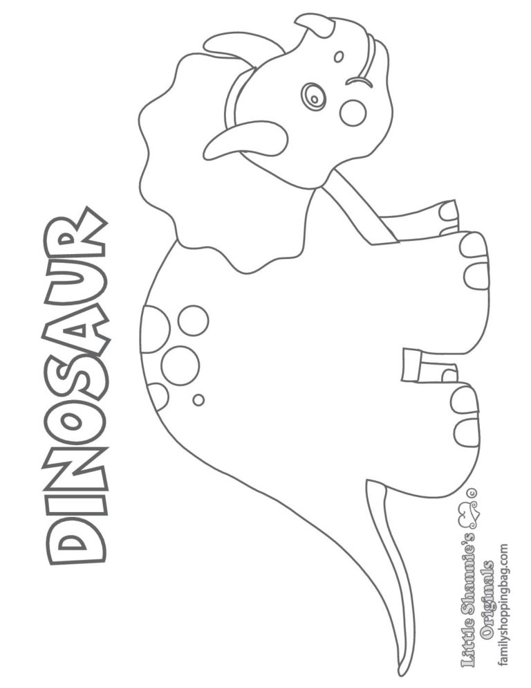 Free Printable Dinosaur Coloring Pages and More | Lil Shannie.com