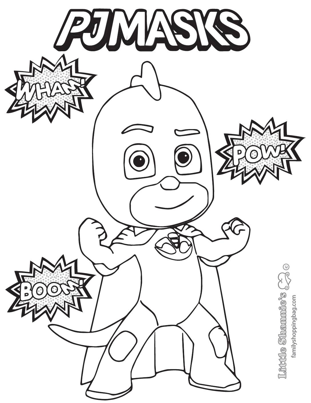 coloring pages for kids pj mask