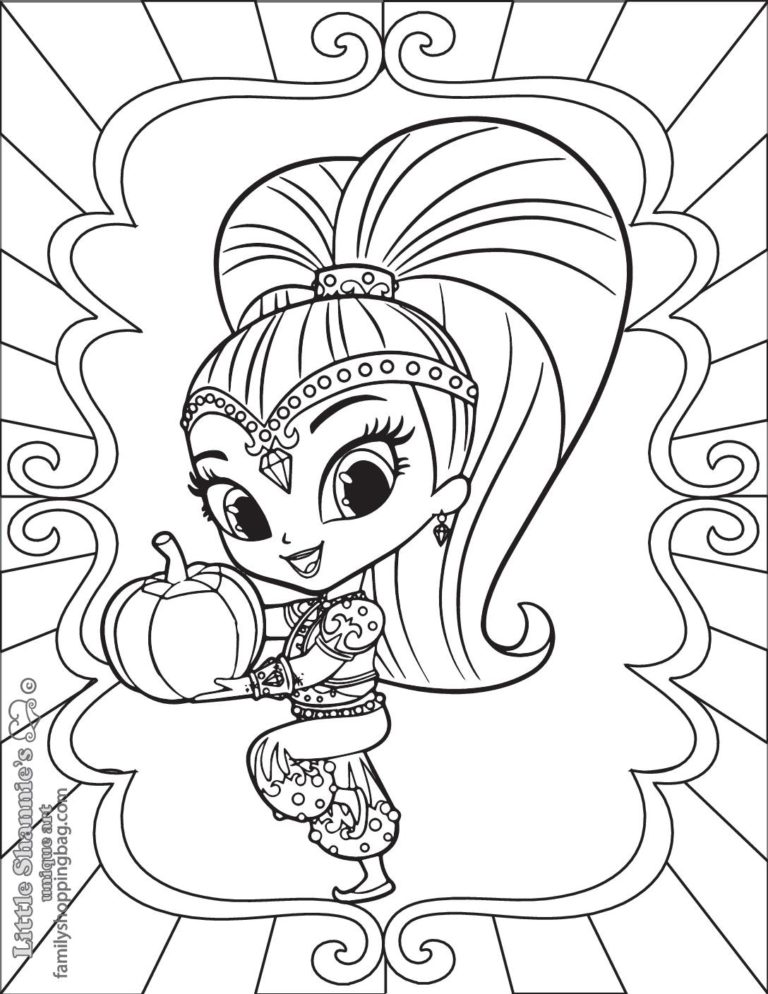 Coloring Page Shimmer