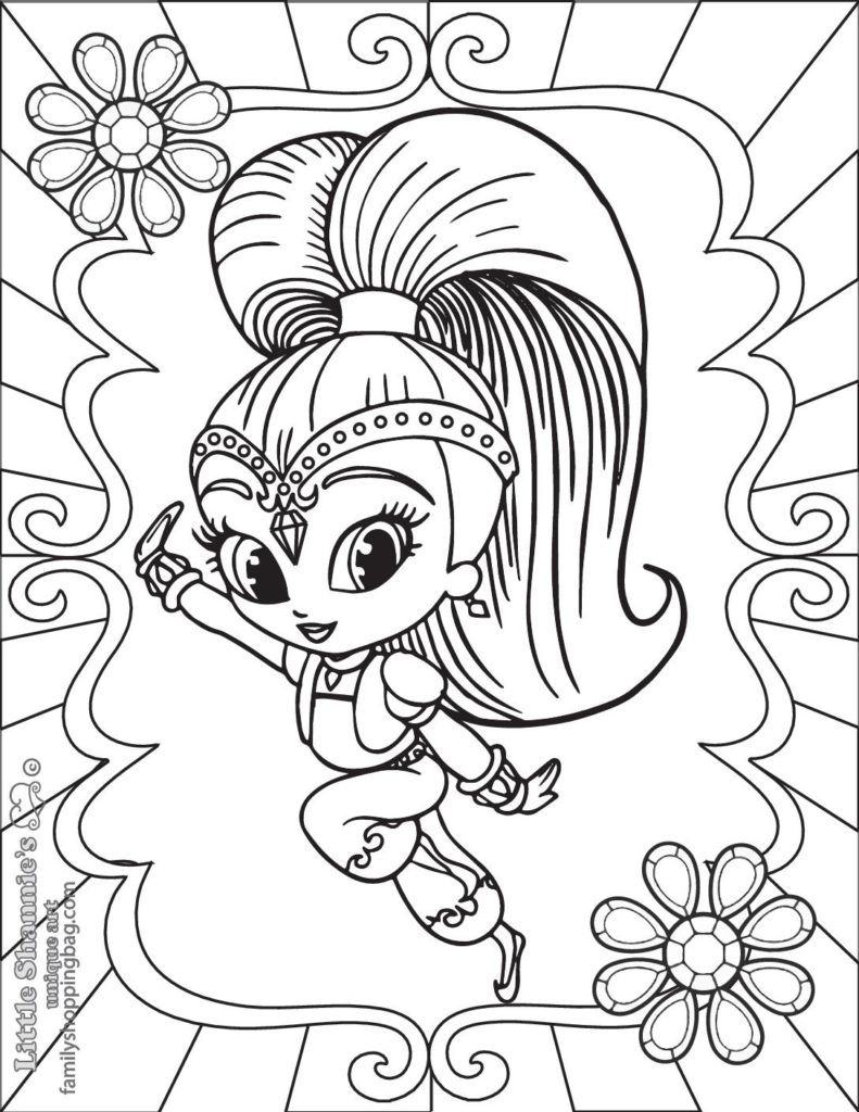 Coloring Page Shimmer