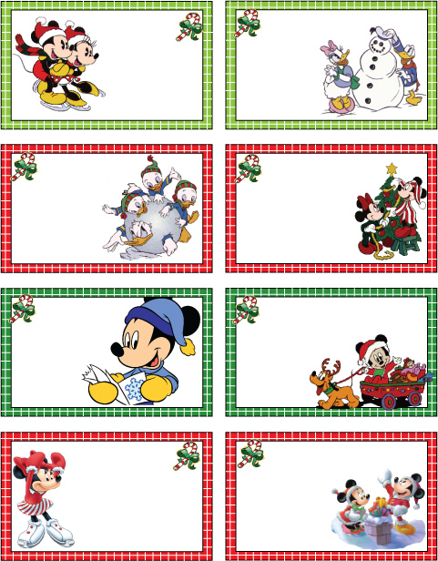 Disney Christmas Gift Tags