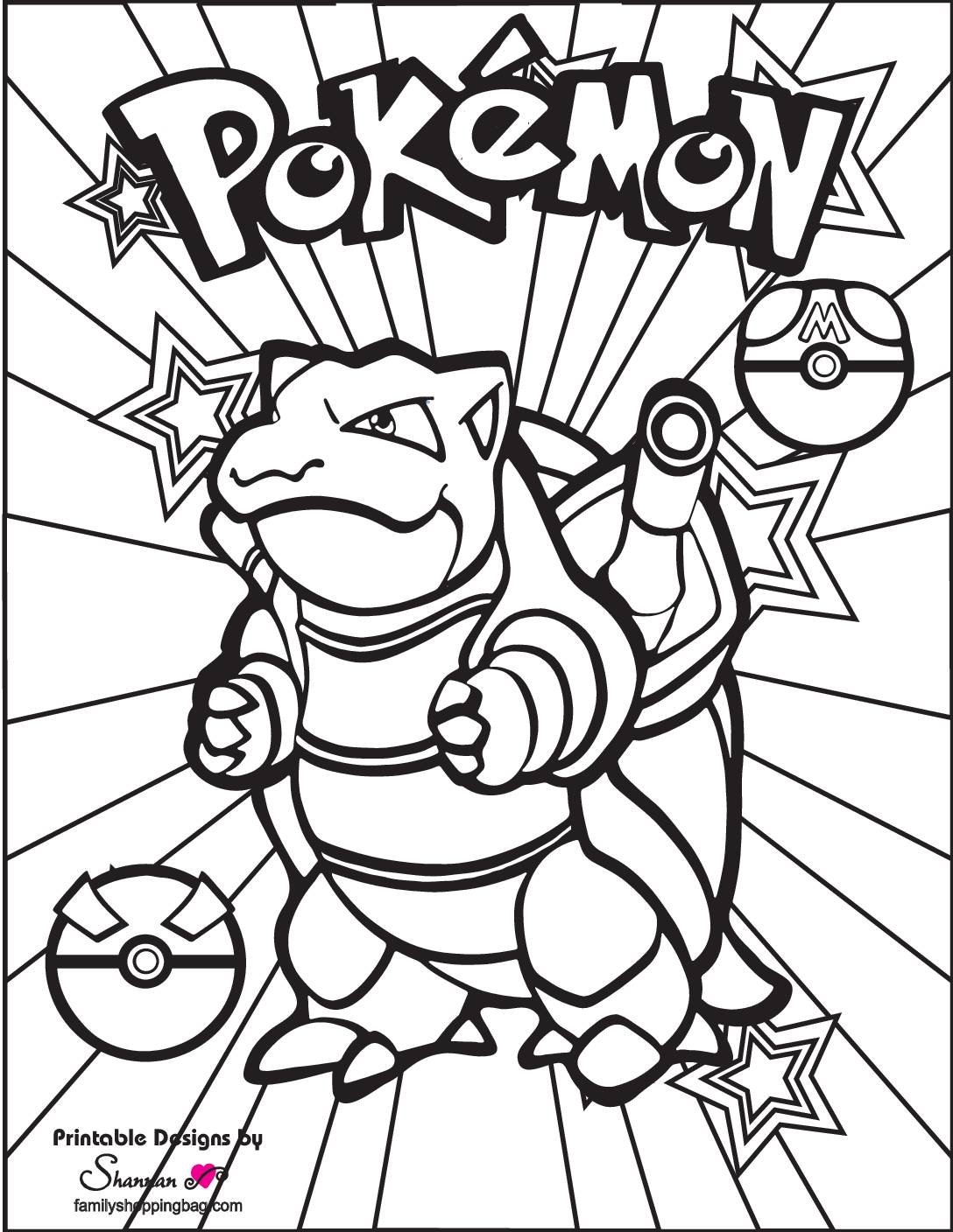 Printable Pokemon Coloring Pages