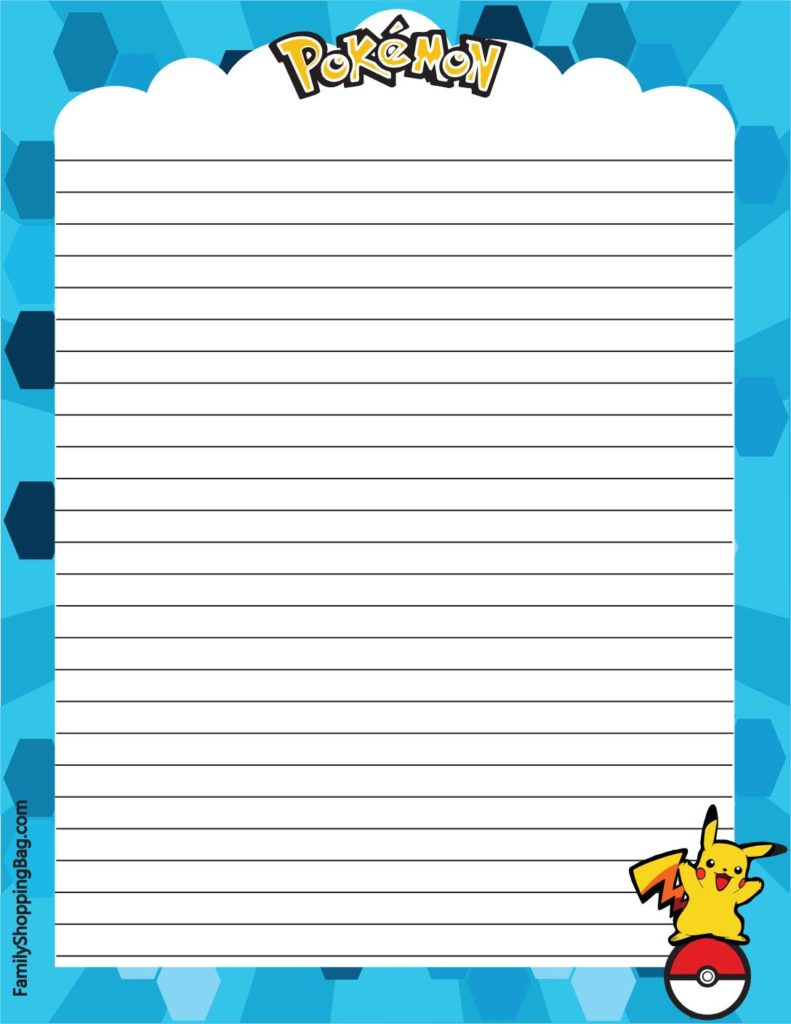 Pokemon List Paper