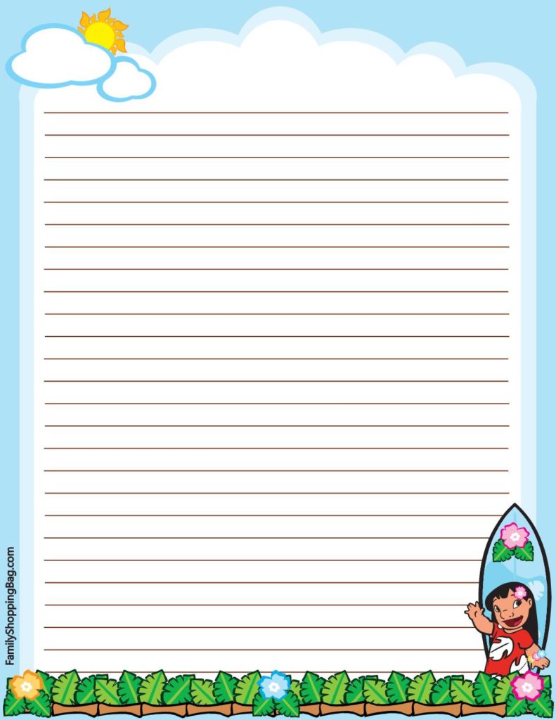 List Paper Lilo and Stitch