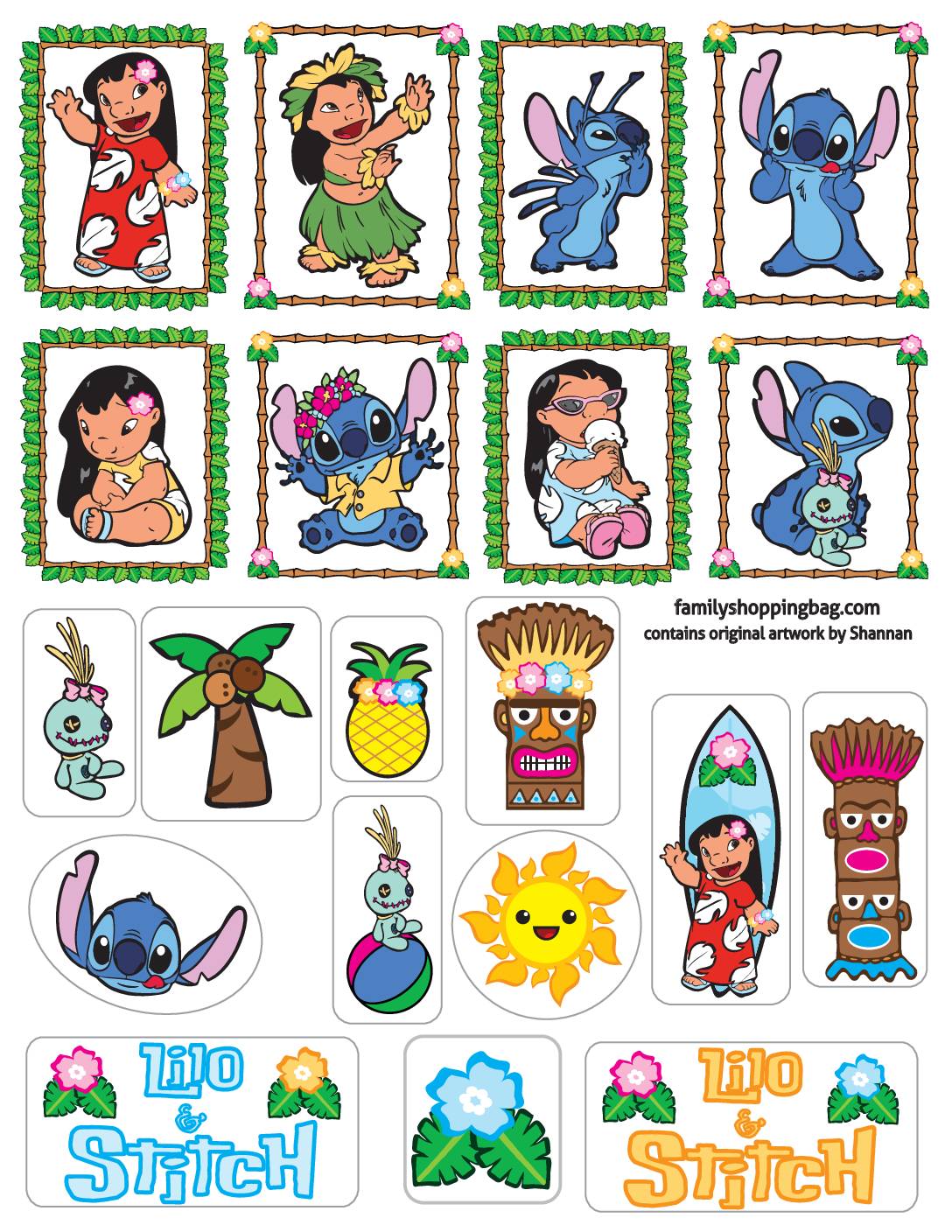 Stickers Lilo and Stitch