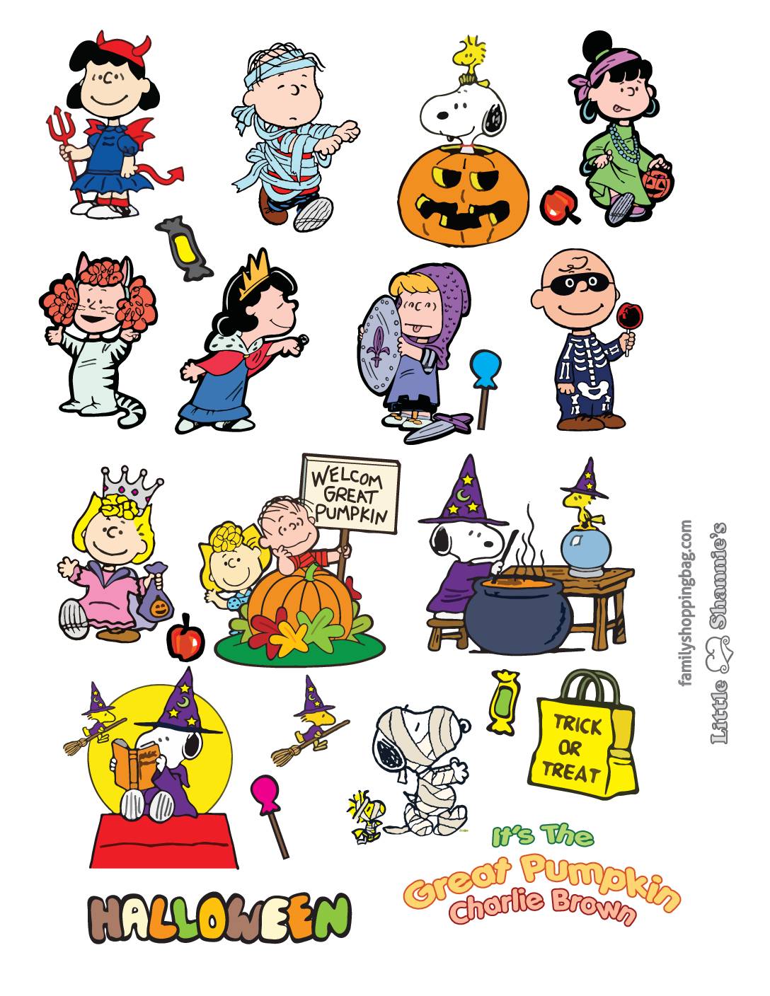 Stickers Peanuts Halloween Stickers