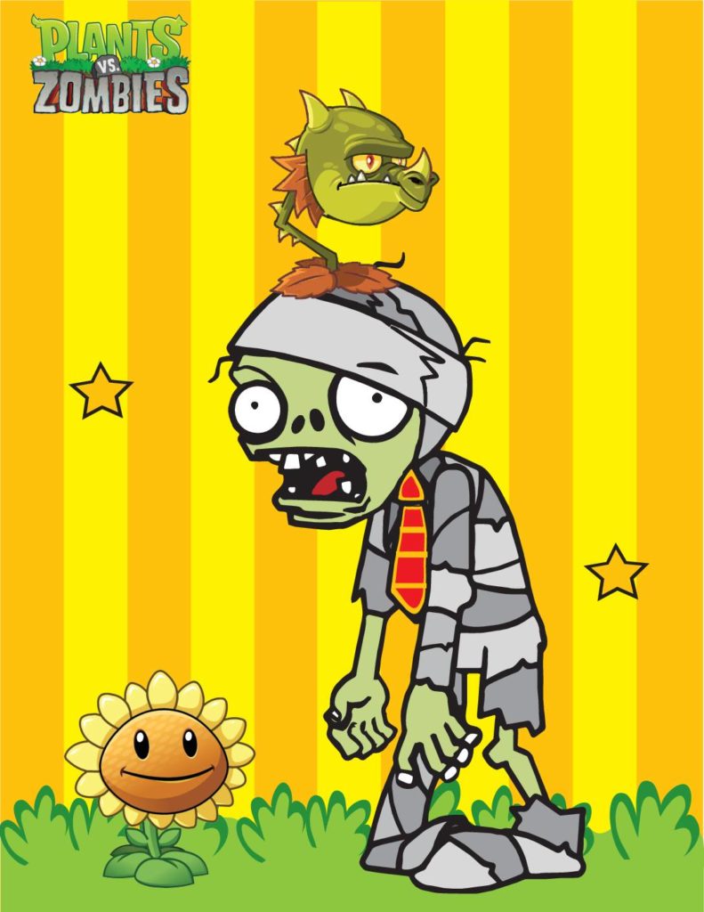 Wall Decoration 4 Plants Vs Zombies