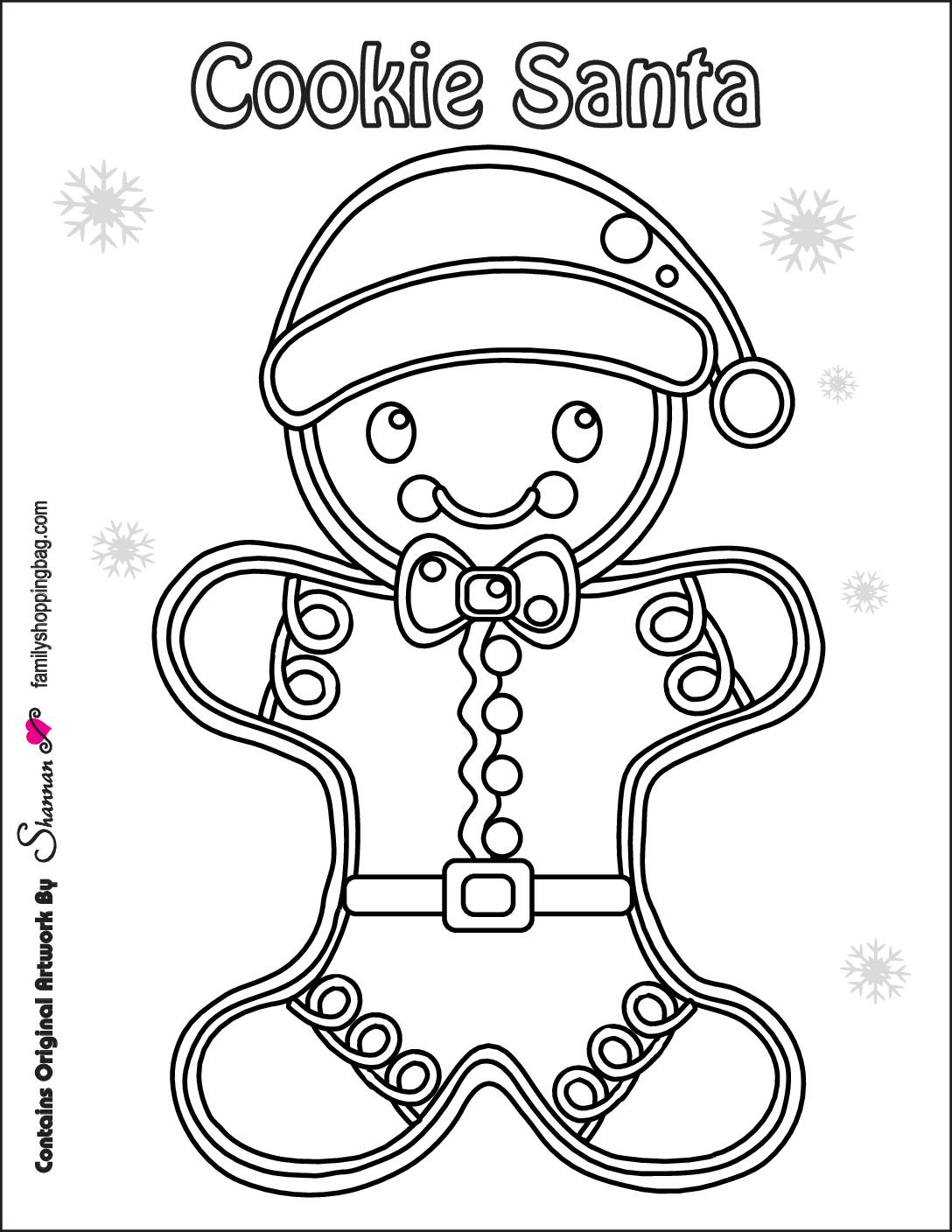 Free Printable Christmas Gingerbread Coloring Pages and More | Lil ...