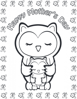 Mother’s Day Love Coloring Page